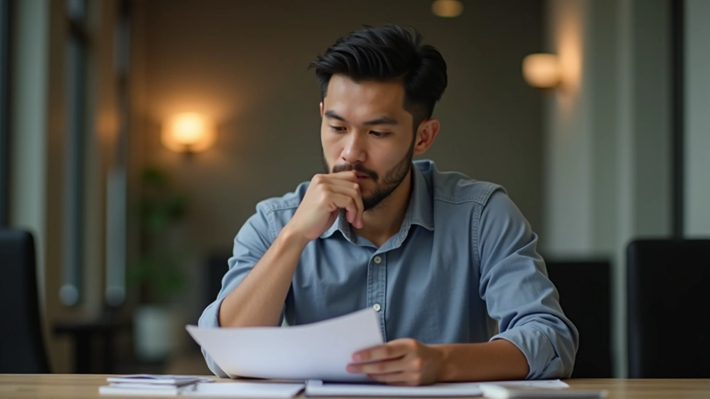Person reviewing notes with frustrated expression showing common mistakes in habit building process