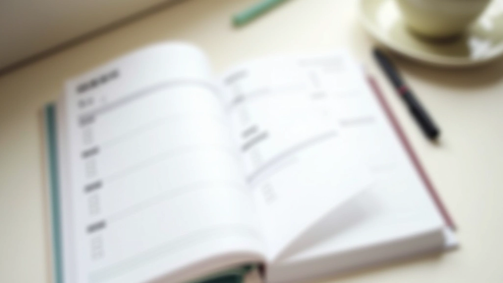 Weekly planner with habit tracking boxes and checkmarks marking completion